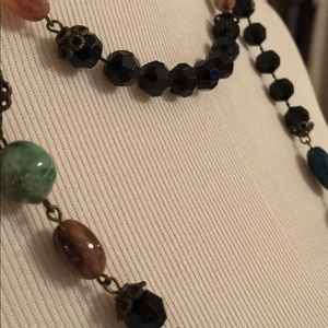 Long Multi-Stone Necklace